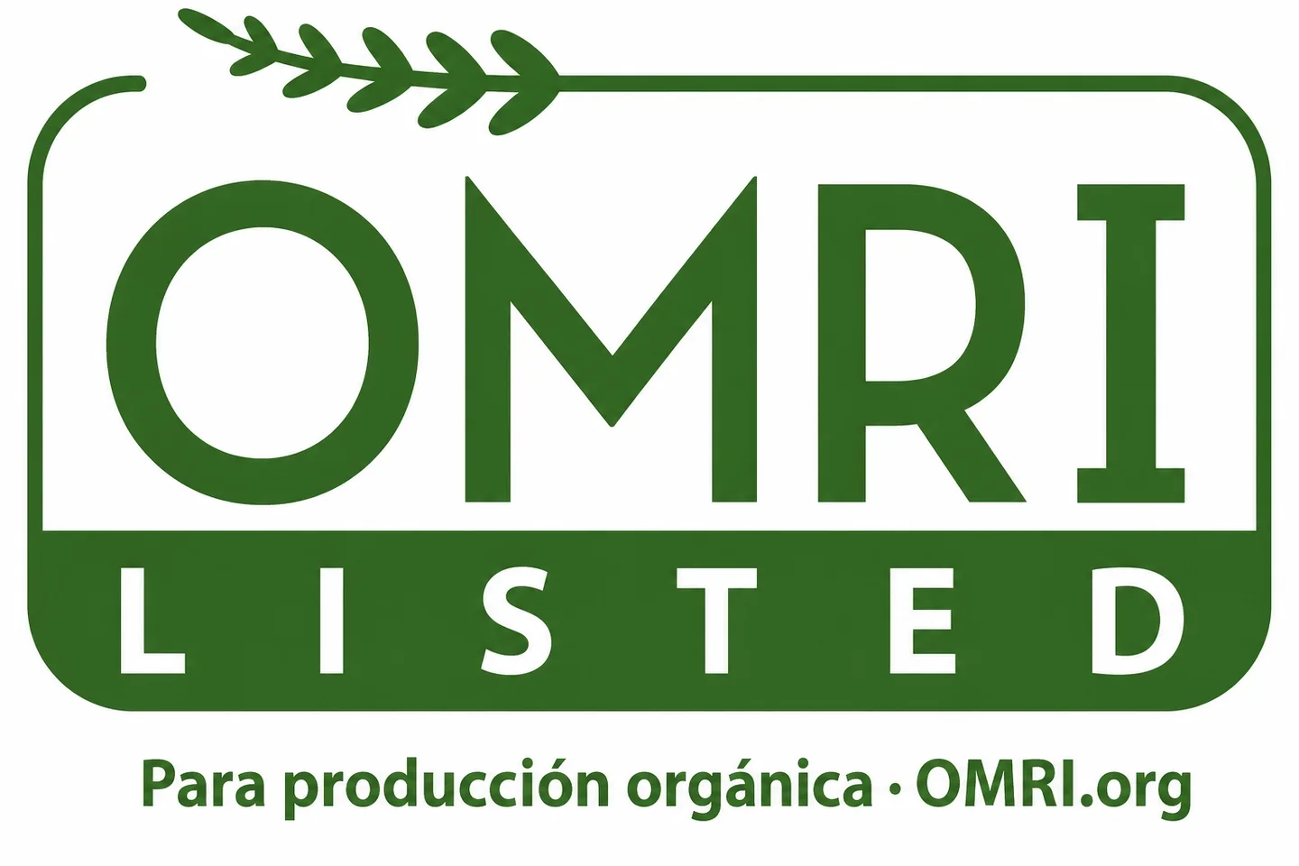 OMRI Listed — Para producción orgánica